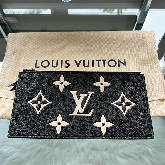 Auth Louis Vuitton Felicie Pochette Zipper Insert Bicolor Monogram Empreinte - Picture 1 of 3